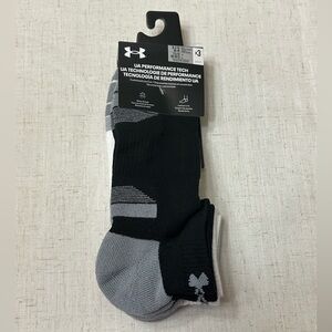 Under Armour Black and Gray Athletic Socks